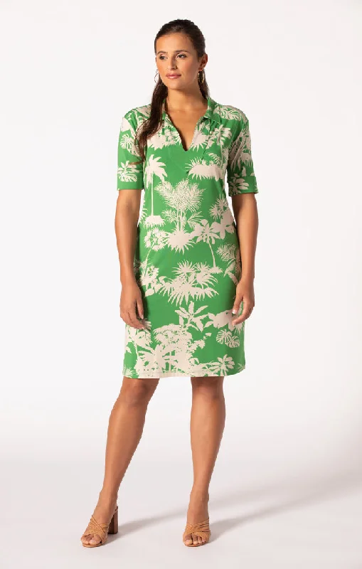 Tori Richard Botanical Garden Phoenix Dress - Palm