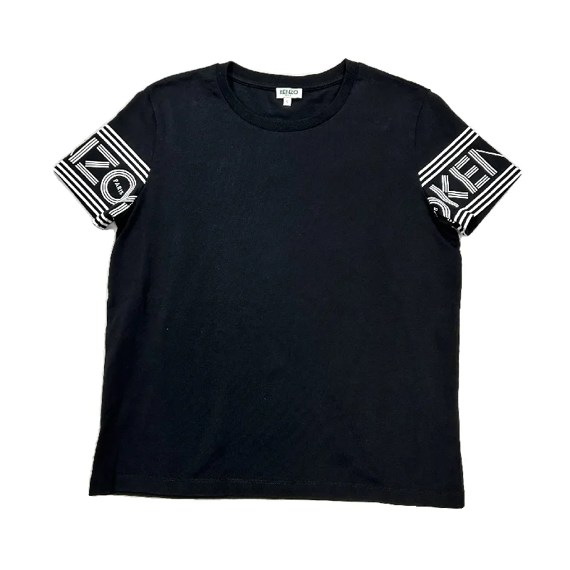 Top Short Sleeve By Kenzo In Black & White, Size: S