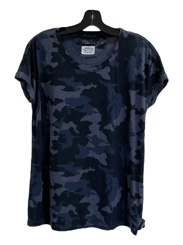 Top Short Sleeve By Prana In Camouflage Print, Size: M