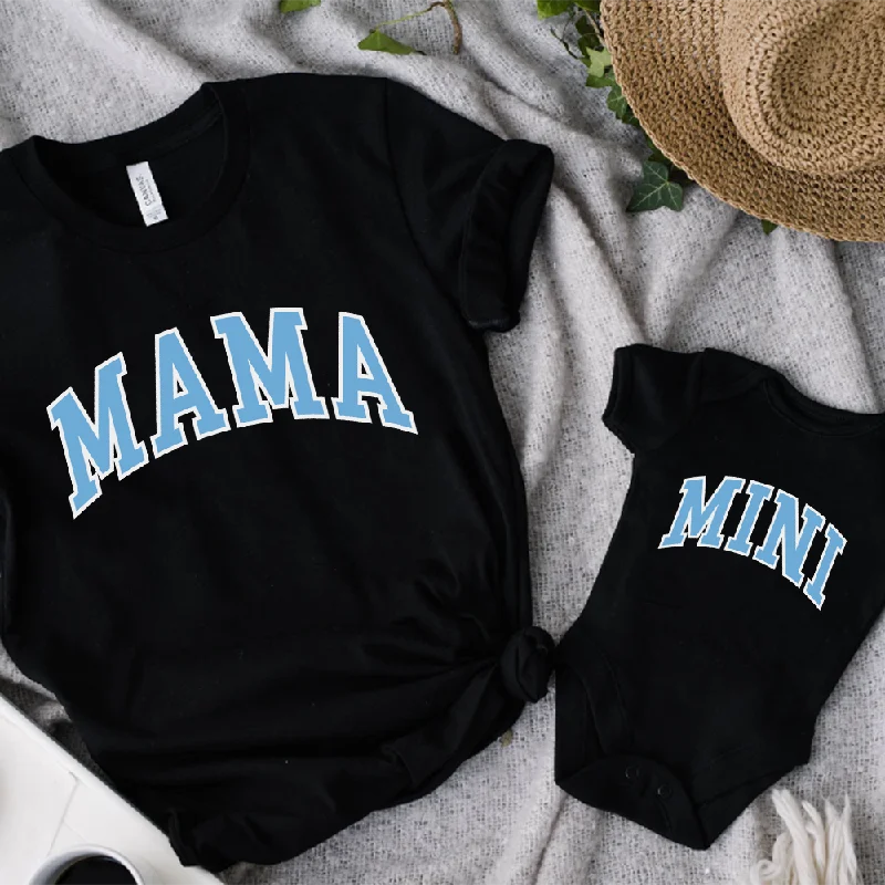 Mama & Mini Essential Varsity Matching T-Shirts & Baby Vest