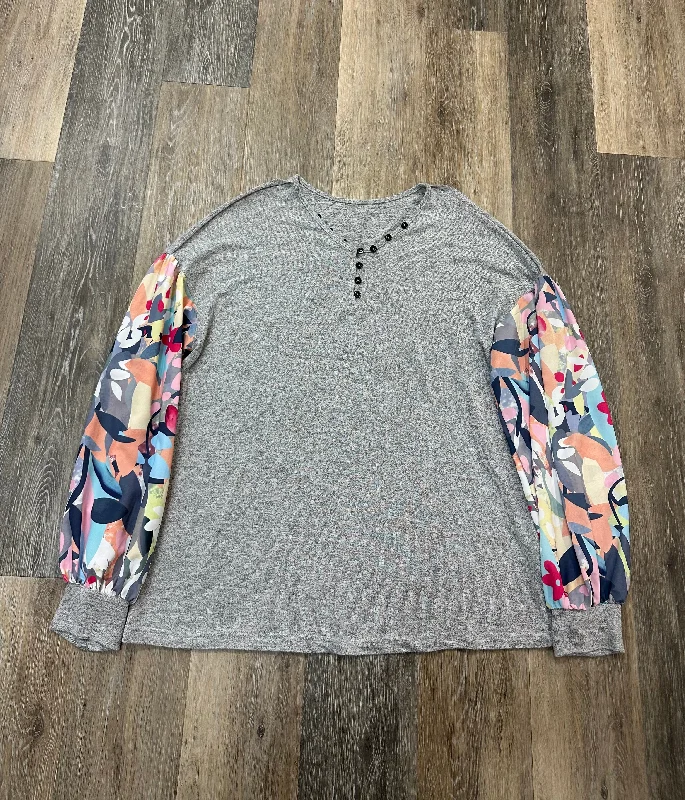 Top Long Sleeve By Clothes Mentor In Multi-colored, Size: Xl