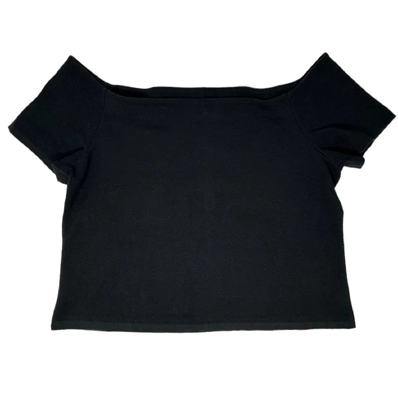 Black Top Short Sleeve Ann Taylor, Size Xl