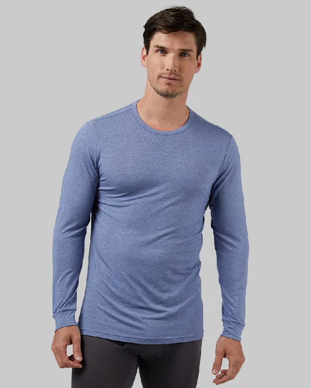 MEN'S LIGHTWEIGHT BASELAYER CREW TOP Elegant Men's Cashmere