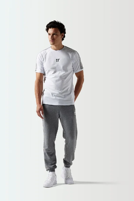 Retro Taped T-Shirt - White Elegant Men's Cashmere