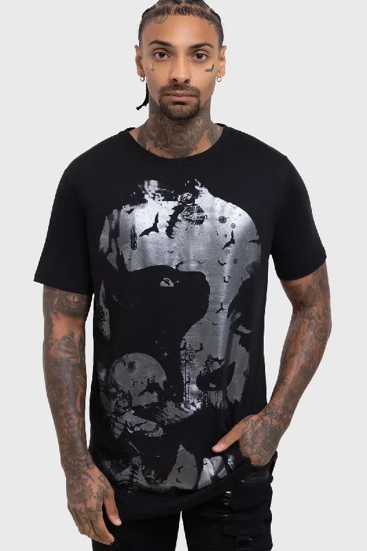 Dark Serenity T-Shirt Sporty Men's Athleisure 