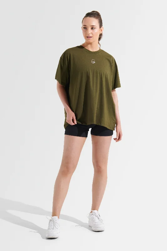 Adapt Oversized Tee - Army Green Sporty Men's Tennis