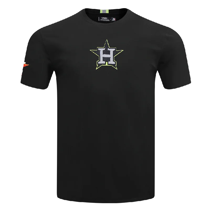 MLB HOUSTON ASTROS UNDER THE LIGHTS MEN'S SINGLE JERSEY TOP (BLACK) Refined Men's Classic 