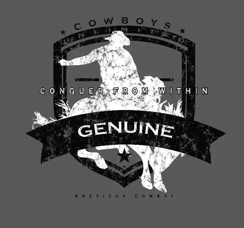 Moss Brothers Men's Shirt - Cowboys Unlimited - Genuine Monochromatic Office Style