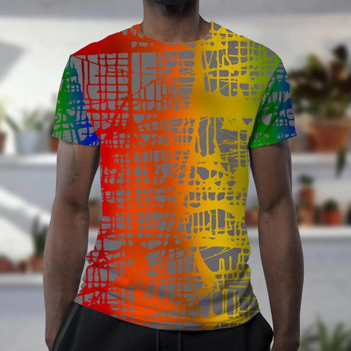 Rainbow Matrix, MEN'S T-Shirt by Jumper Maybach® Adventure