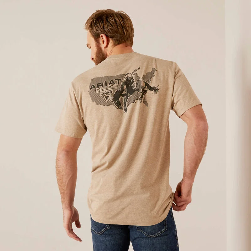 Ariat USA Bronco T-Shirt Modern Men's 