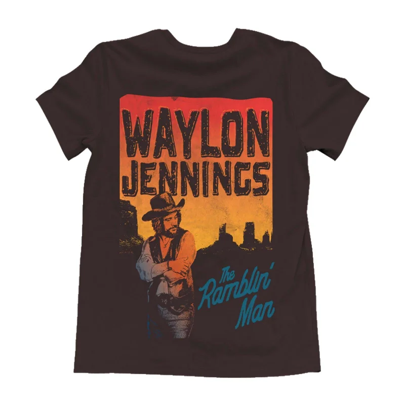 Wrangler Graphic Short Sleeve Waylon Jennings T-Shirt Tough Men's Military