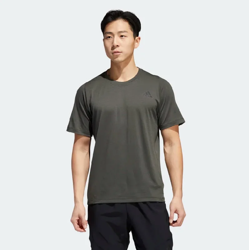 Adidas FreeLift Sport Prime Lite Tee Legend Earth EB8021 Unique Men's Patch