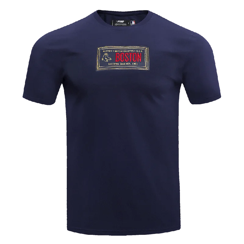 MLB BOSTON RED SOX CLUB MEMBER BADGE MEN'S SJ TOP (MIDNIGHT NAVY) Modern Men's Geometric