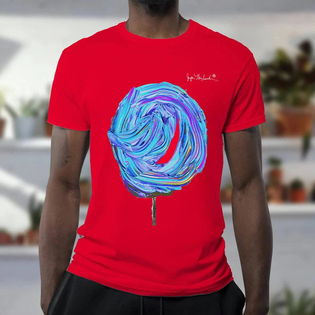 Cosmic Blueberry Cotton Candy MEN'S T-Shirt by Jumper Maybach® Dynamic Men's Moto