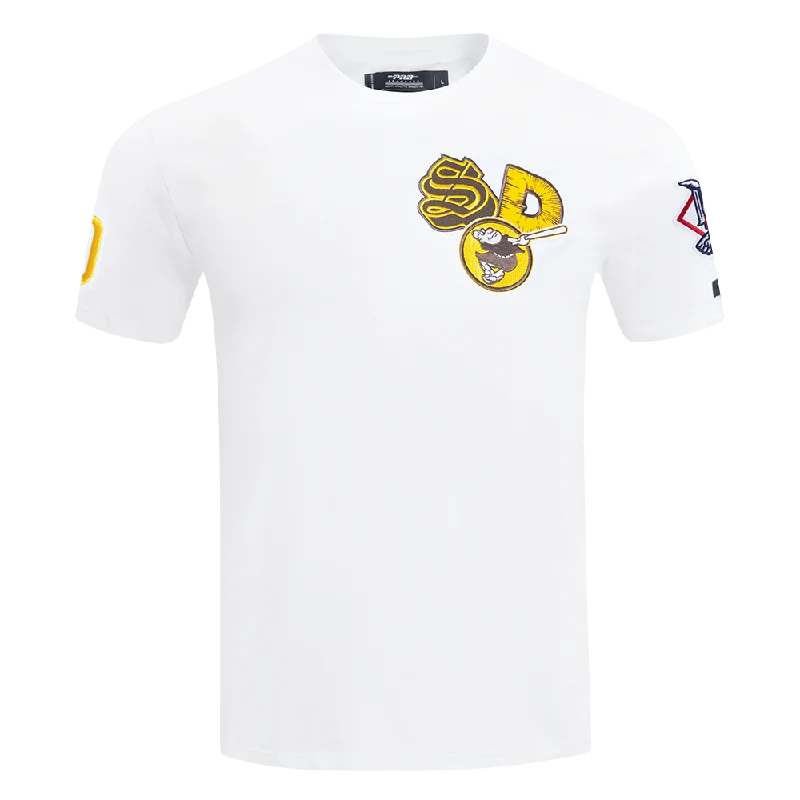 MLB SAN DIEGO PADRES CITY RANSOM MEN'S SINGLE JERSEY TEE (WHITE) Artistic Men's Avant