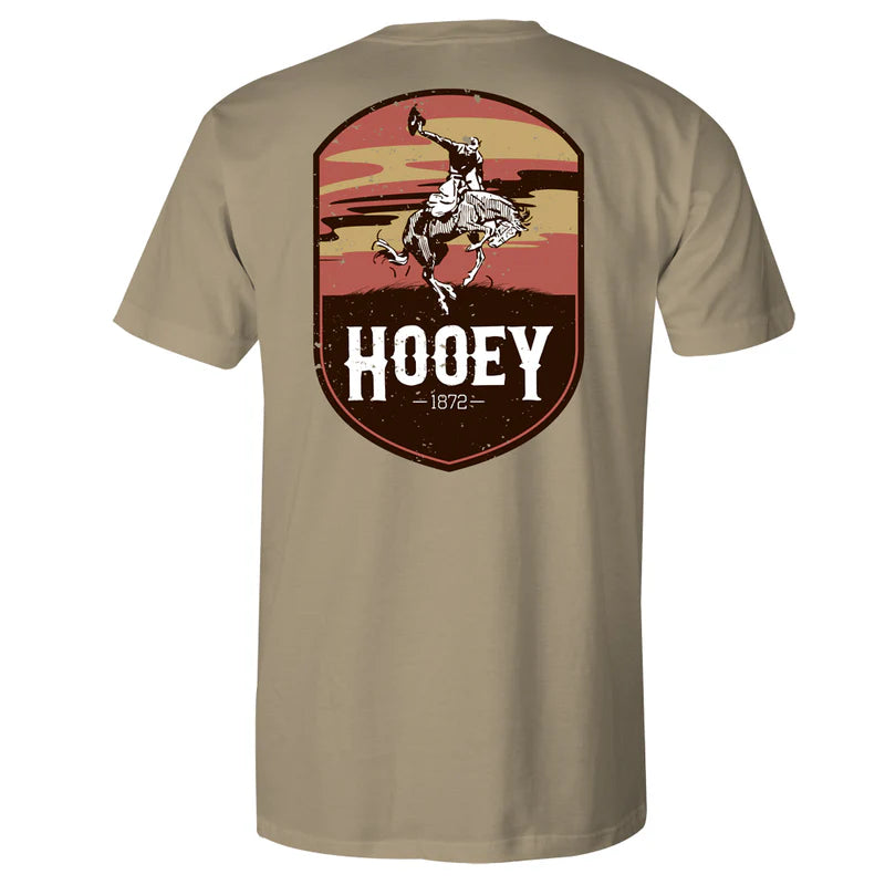 Hooey "Cheyenne" Tan Pocket T-Shirt Confident Men's Power