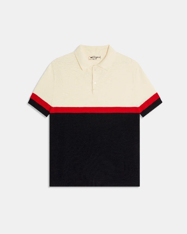 Color block Polo Shirt Sporty Men's Tennis