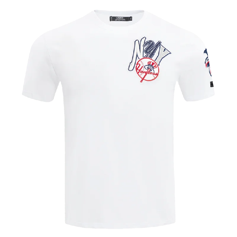 MLB NEW YORK YANKEES CITY RANSOM MEN'S SINGLE JERSEY TEE (WHITE) Bold Men's Animal