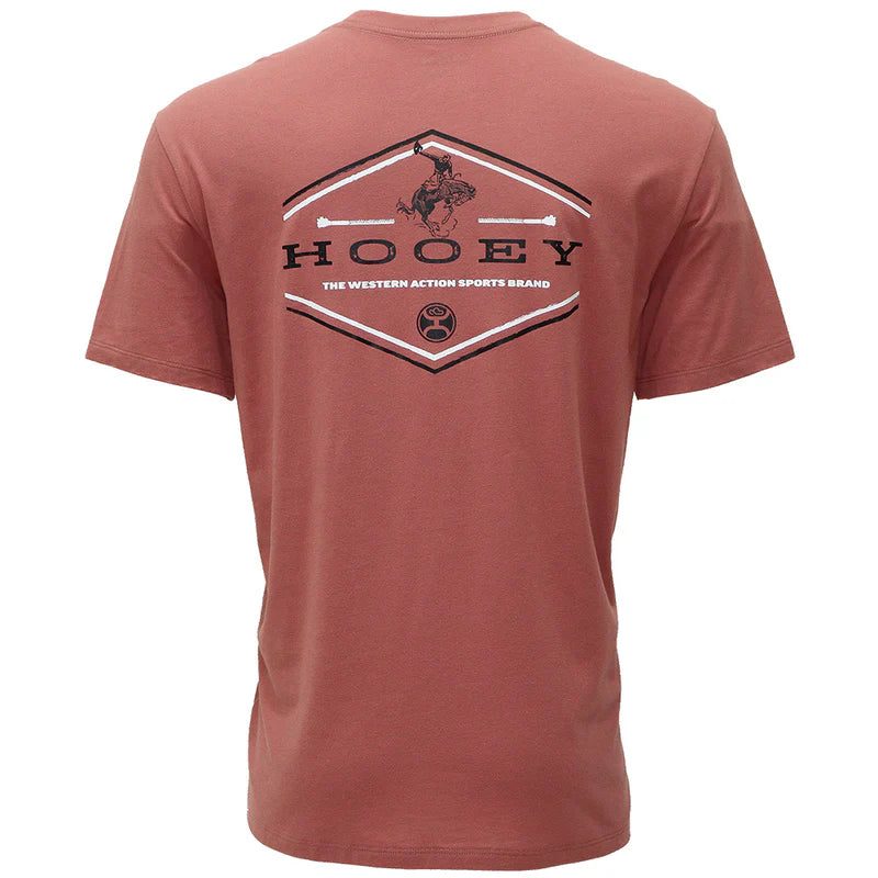 Hooey "Mountains" Mahogany T-Shirt Relaxed Men's Australian 