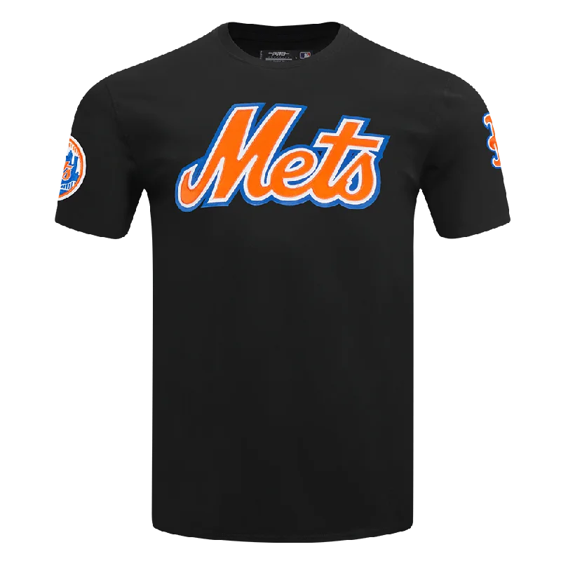 MLB NEW YORK METS TACKLE TWILL MEN'S TOP (BLACK) Sharp Men's Italian