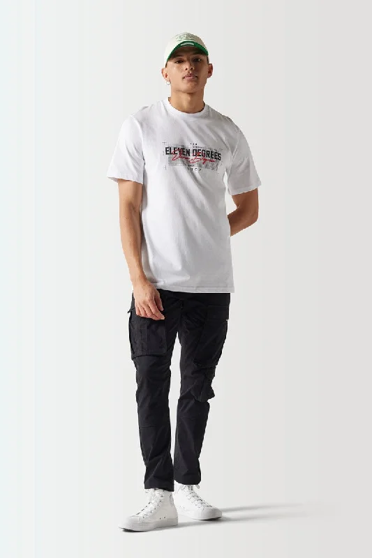 Streetwear Graphic T-Shirt - White Trendy Men's Oversized