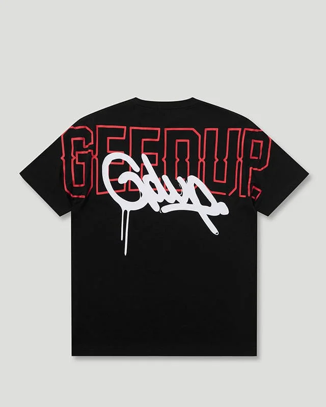 Neon Core Logo T-Shirt Black/Red Dynamic Men's High