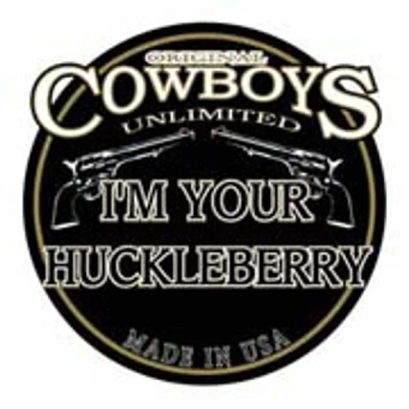 Moss Brothers Men's Shirt - Cowboys Unlimited - I'm Your Huckleberry Cool Men's Distressed