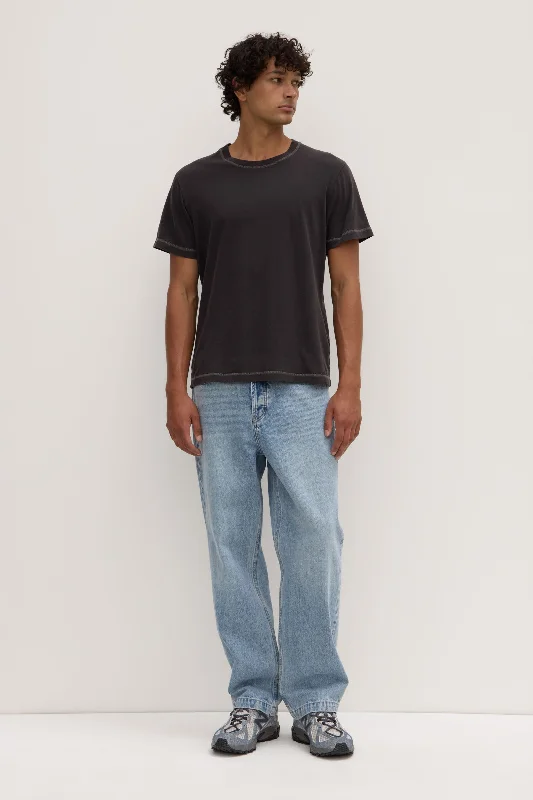 Evan Contrast Stitch Tee Hip Men's Urban