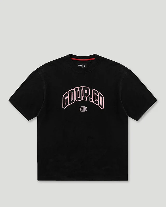 GDUP CO. T-Shirt Charcoal/Pink Classic Men's Pin